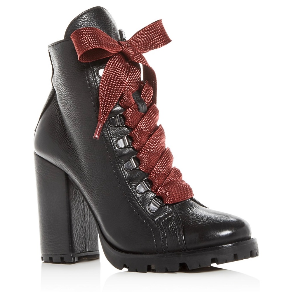 Schutz Zara high block heeled boots size 8